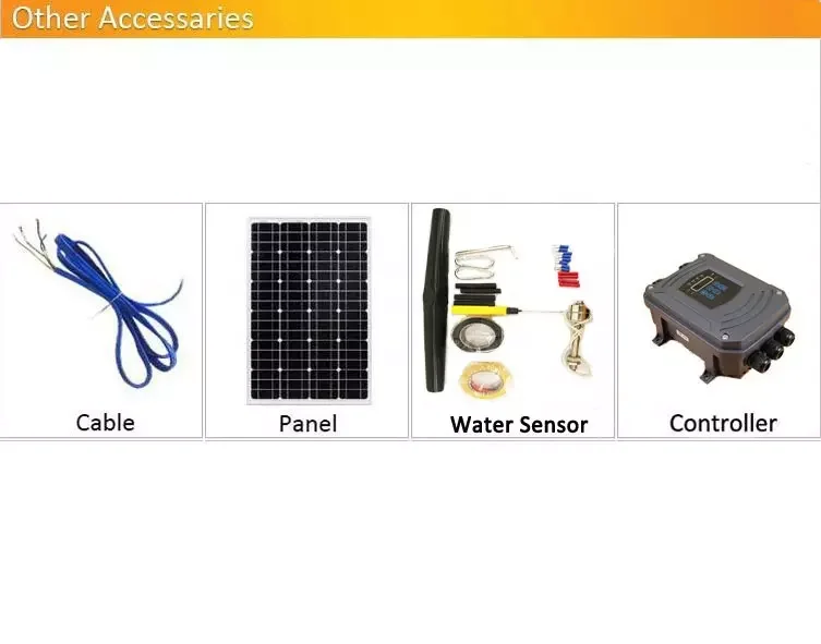 2HP 4inch AC DC Hybrid Stainless Steel Solar Submersible Deep Well Water Pump Kit For Irrigation