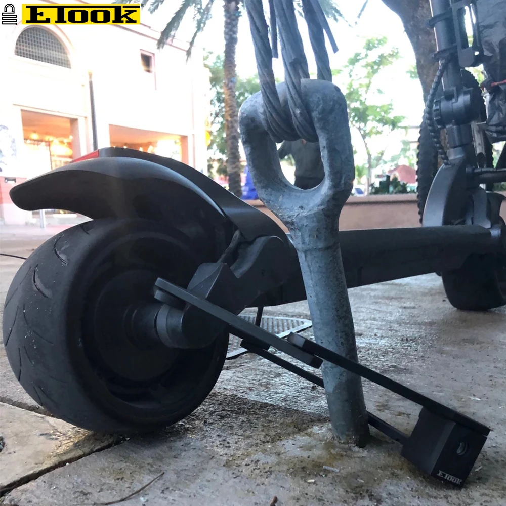 ETOOK Heat Treated Foldable Bicycle Lock Bike Folding Lock Bike Frame Lock with Bracket