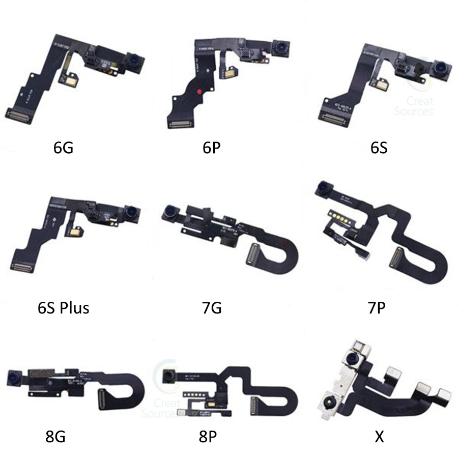 Wholesale Repair Cell Phone Rear Camara Trasera Back Part For Iphone X 11 6 6S 7 8 Plus  XR XS Max 11 Pro Max 12 Pro