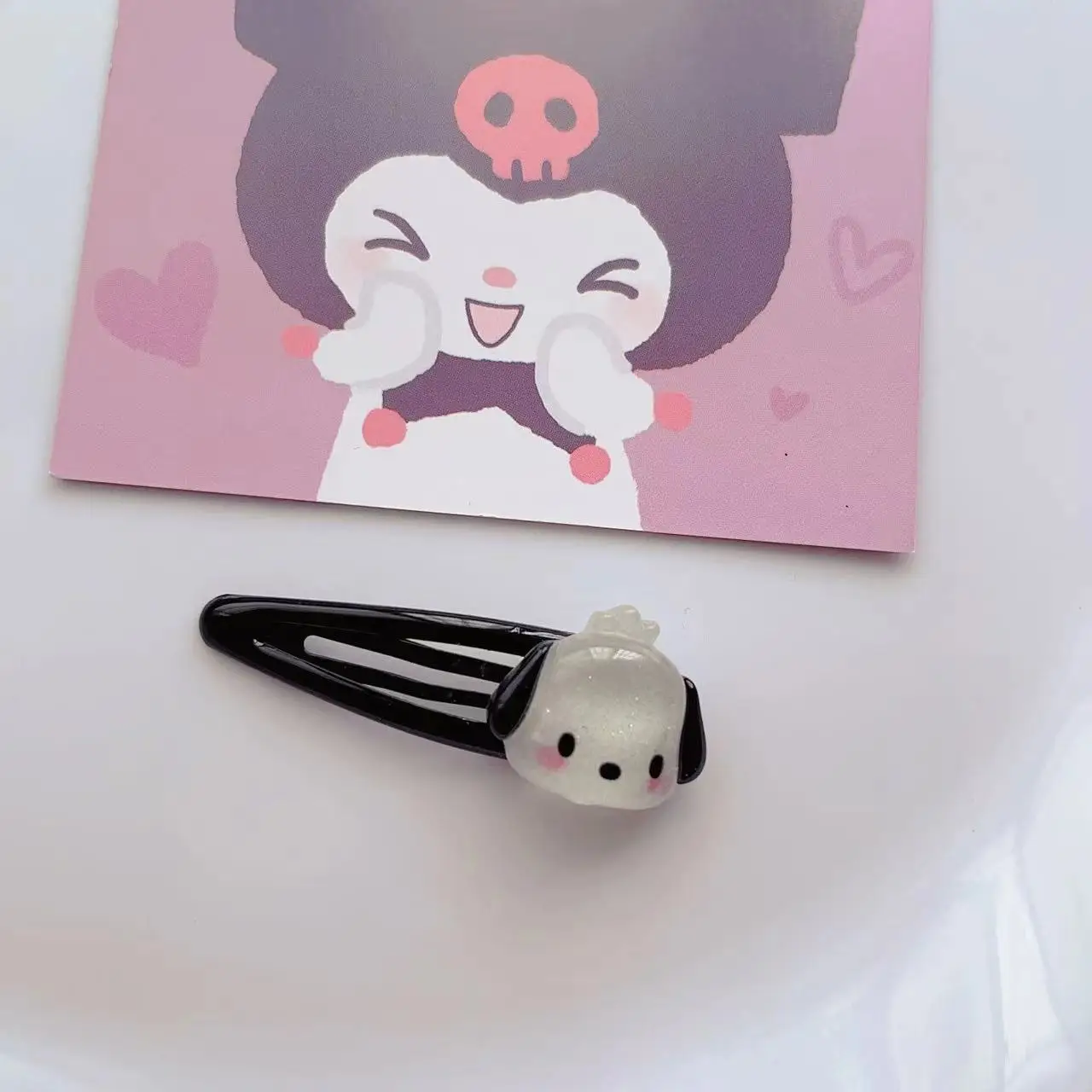 New Style Cute Sanrio BB Hairpins Rabbit Puppy Resin Hair Clips For Girls
