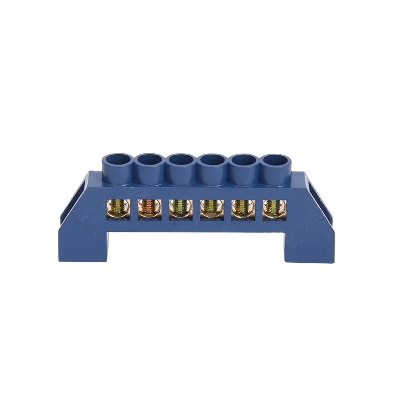 YL-001 whole plastic cover natural Screw Terminal  6Ways