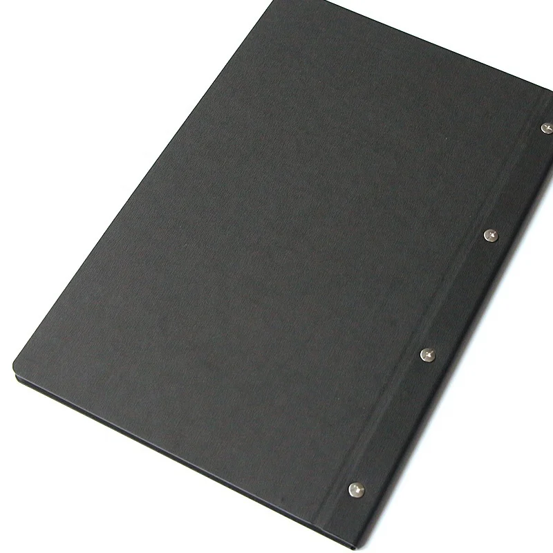 
custom printing leather hotel folding menu cover book folders for coffee 