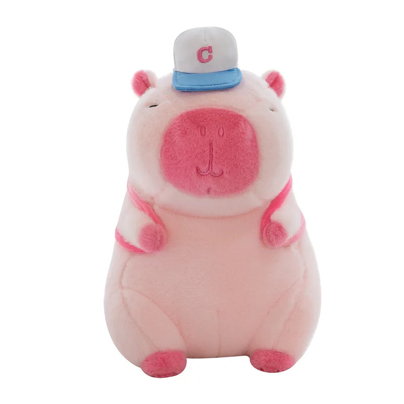 Capybara Pink Water Guinea Pig Backpack Toys CE ASTM OEM Factory Custom Stuffed Animal Plush Toys