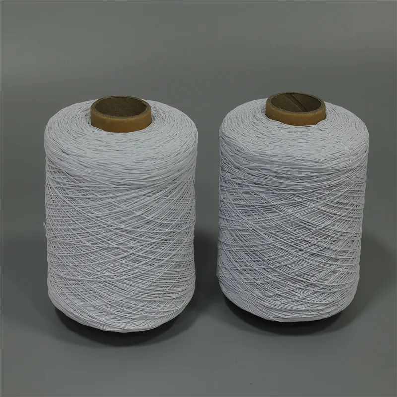 28#32#40#42#48#52#63#80#90#100# Polyester Spandex Latex Rubber Thread Covered Elastic Material Yarn For Sofa Belt