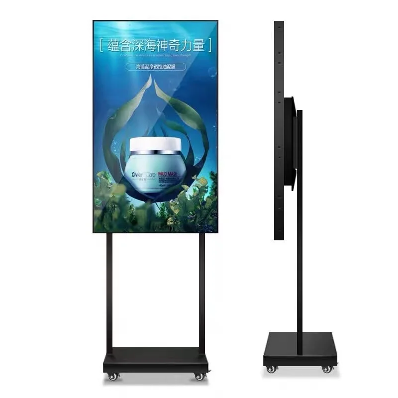 weier 43 50 55 inch indoor led display advertising player lcd screen android windows system digital signage
