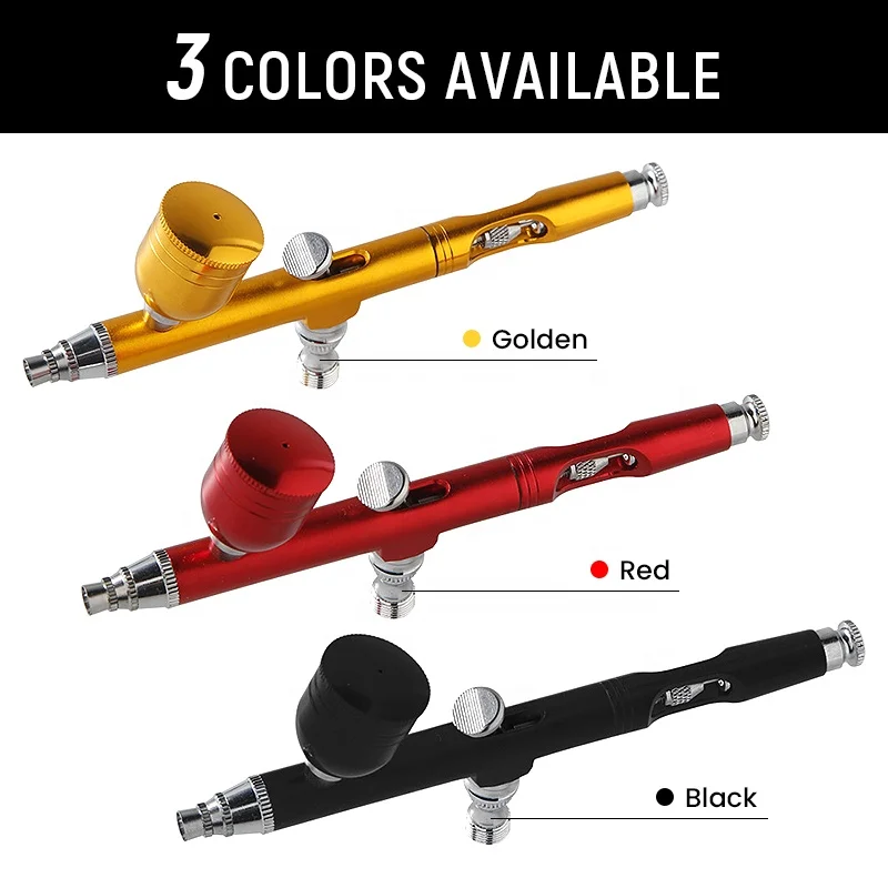 New Aluminum Versatile Mini Airbrush Beauty Machine Wholesale Tattoos Nail Art Cake Decorating Tint Dye Eyebrow Spray Gun Pen