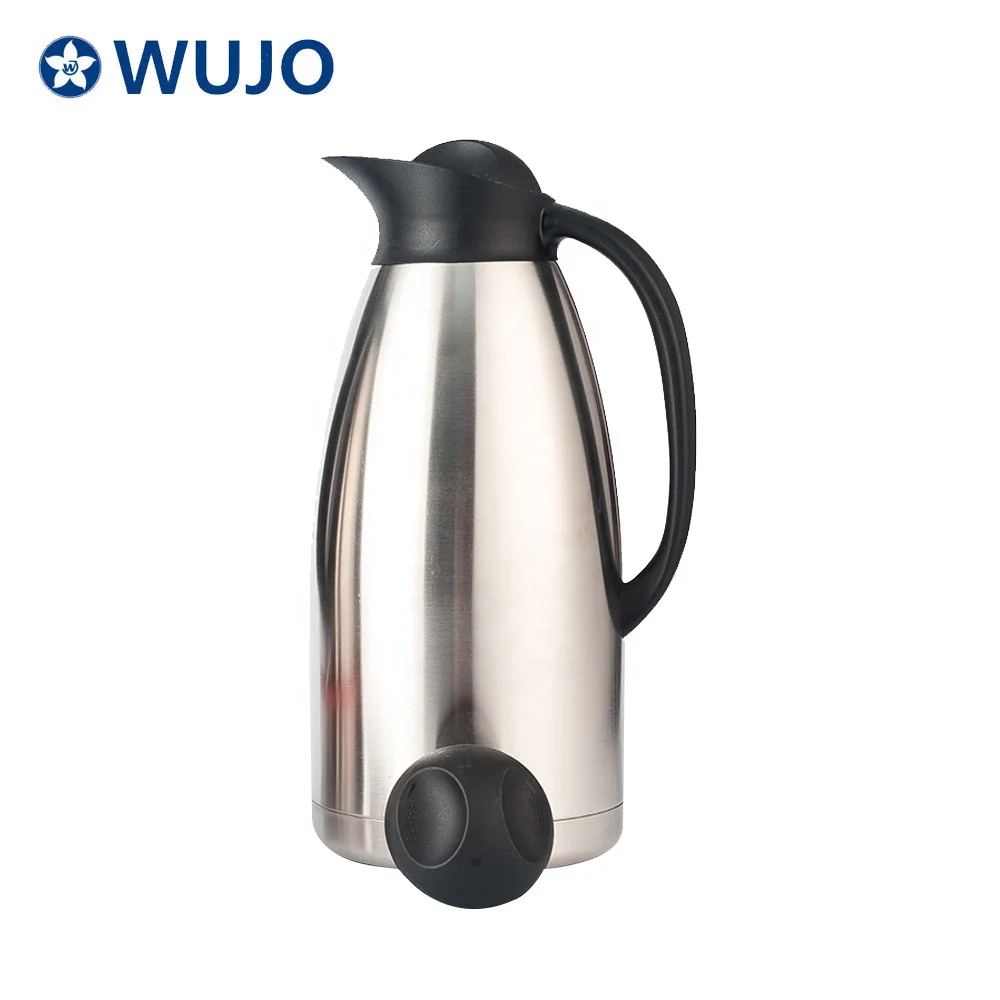 WUJO 1.2L 1.5L  2L 3L  Wholesale Arabic Thermos Hotel Vacuum Double Wall Afghanistan Coffee Pot Factory