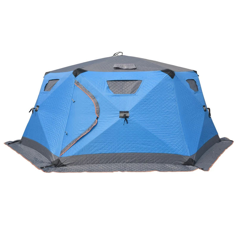 
Hexagon outdoor winter insulated large ice fishing tent 