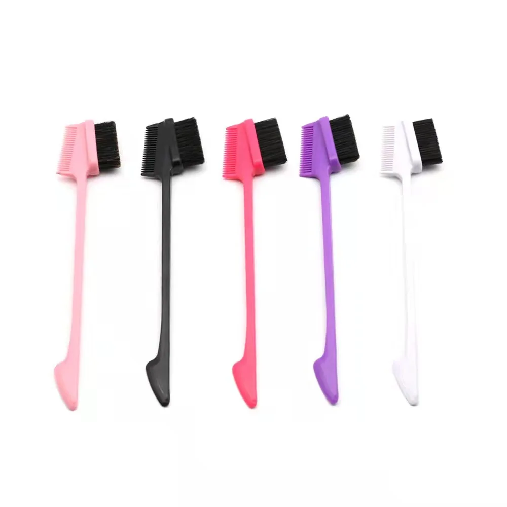 Wholesale Cheap Bulk Hair Style Comb Brush Tools Edge Control Brush 3 in 1 Edge Brush