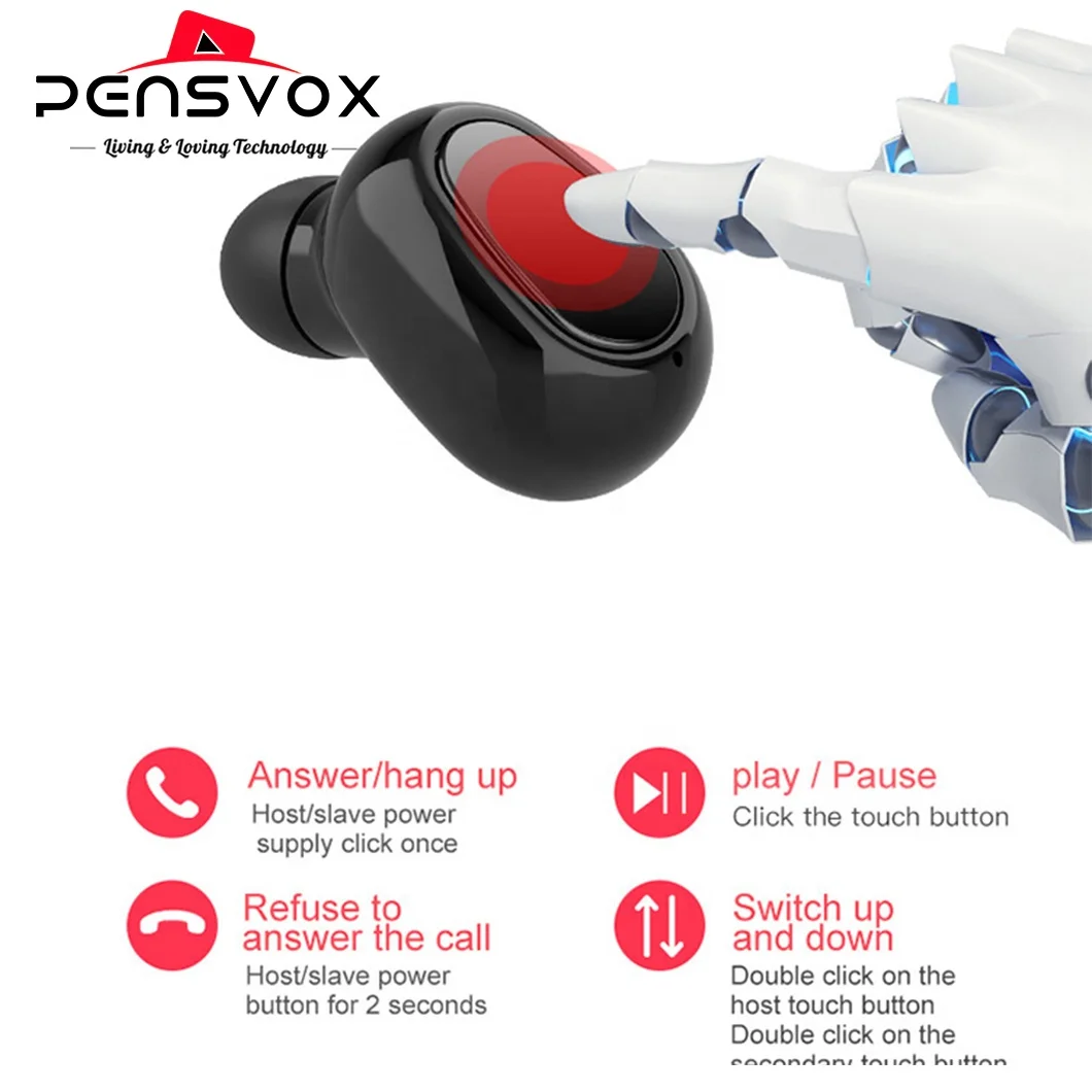 2023 New MX L21 PRO Battery Display Headphone Earplugs Earbuds Earphones With Wireless Microphone For Mobile Iron Earphones