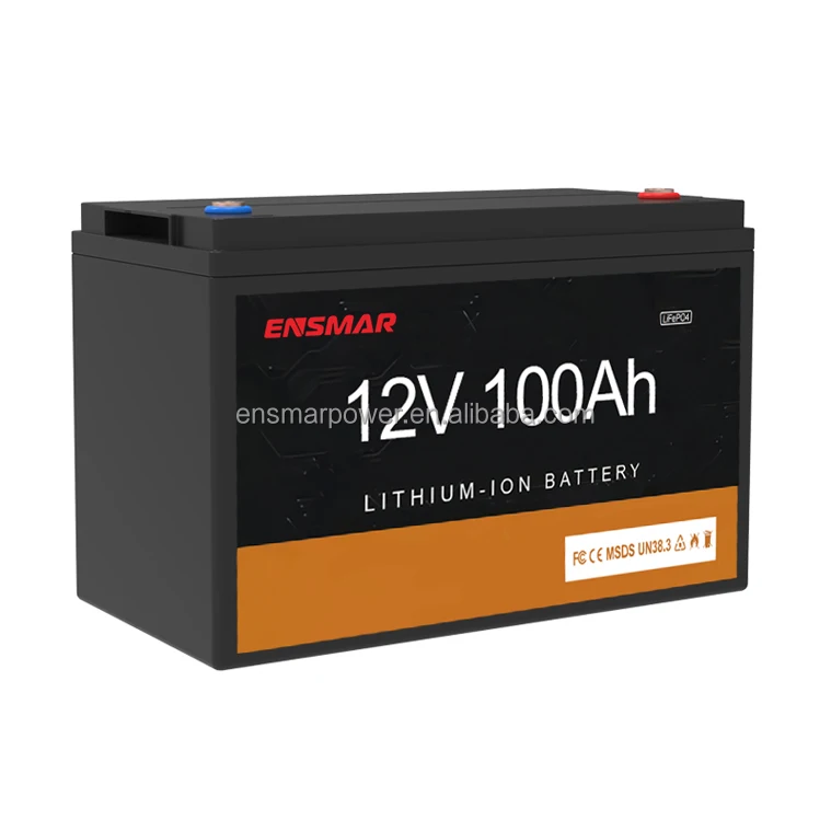Ensmar cheapest 100 amp lithium ion battery small 12v battery solar power for home Rome