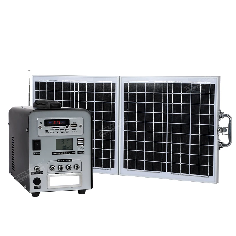 ALLTOP 2022 The New Best custom made Design mini home solar power system 40W Solar Kit Off Grid Home Solar Power System