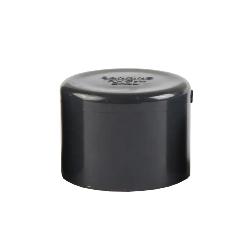 ANSI SCH80 60mm 100mm 4 inch UPVC Pipe End Cap Pipe Fittings Industrial UV Resistant Plastic End Cap For Pipe