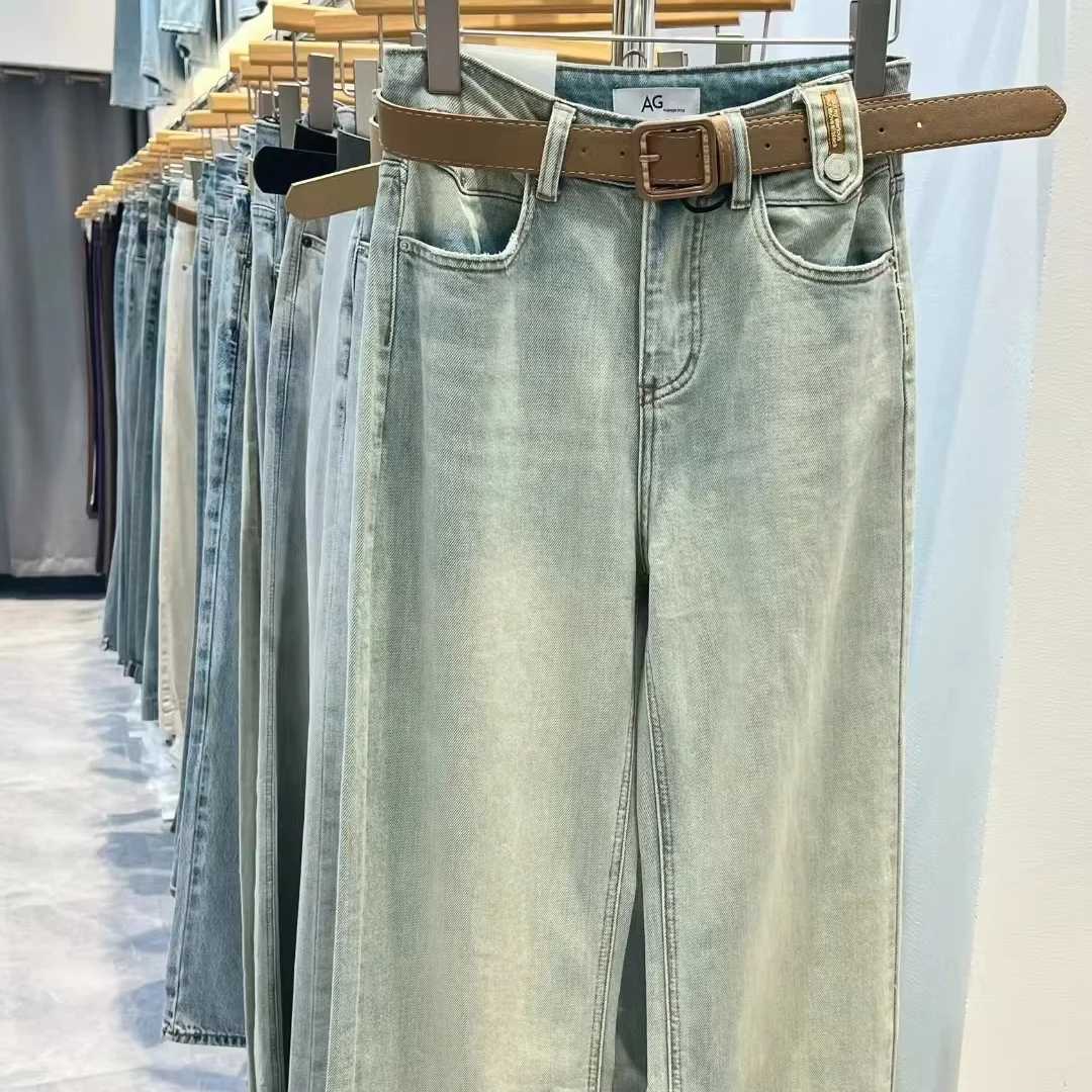 2024 Wholesale Direct Sales of New Jeans Solid Color Slim Fit Jeans for Foreign Trade in Japan and South Korea