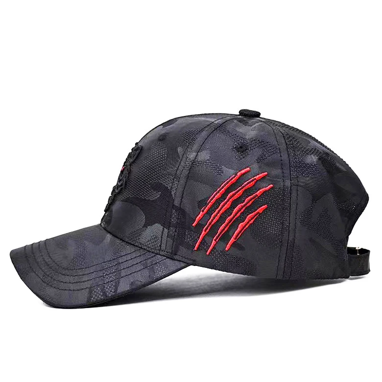 Cool Hip Hop Style Animal Dad Hats Embroidered Tiger Baseball Cap Dad Hat For Men Women