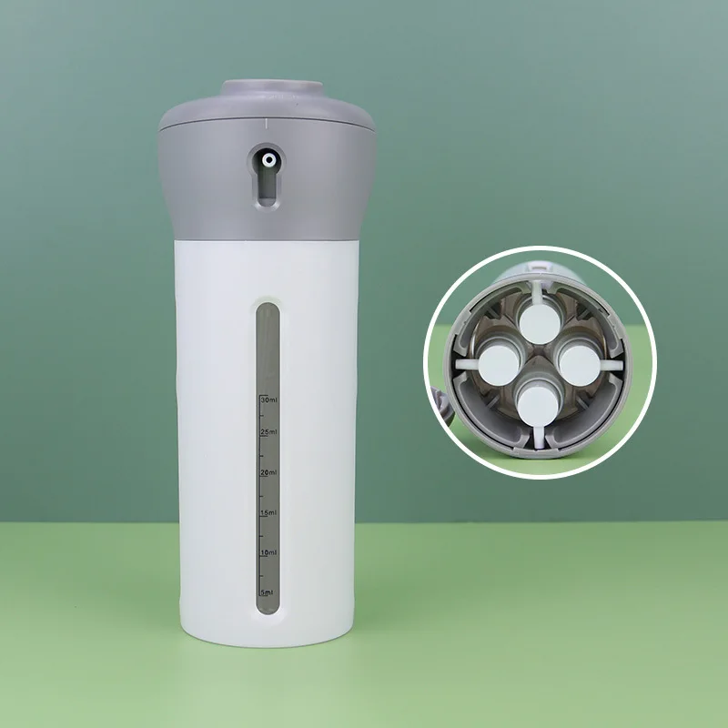 4 in 1 Travel Bottle Travel Dispenser Bottle Toiletry Containers Kits for Travel Lotion Shampoo Reusable