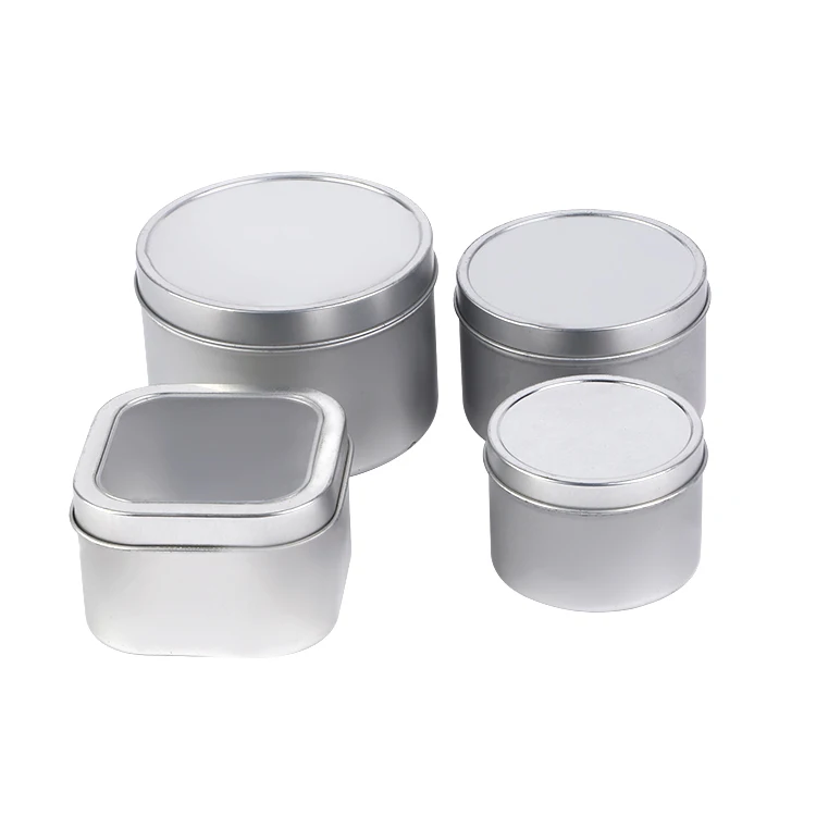 Luxury Custom Round Scented 4OZ 6OZ 8OZ Candle tins box can Container Empty Metal Candle Cans With Lid