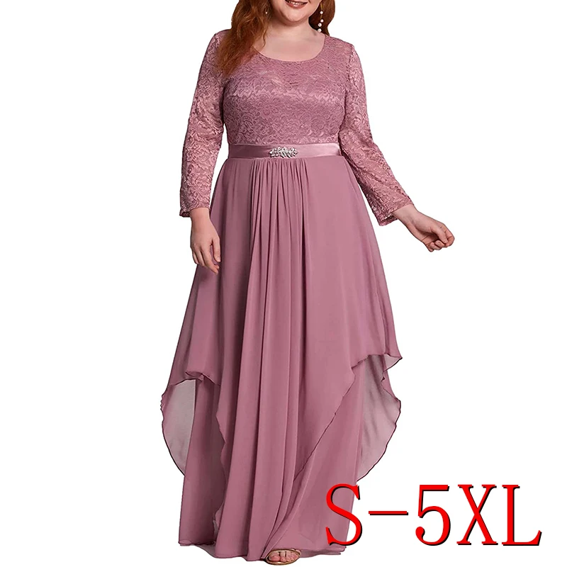 2022 New Arrivals Woman Clothes Wholesale Fashion Apparel Elegant Dresses Cutout Lace O Neck Long Sleeves Dress