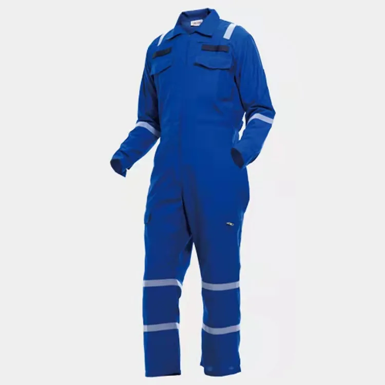 Manufacturers supply flame retardant overalls industrial overalls uniform welders reflective cotton material embossing