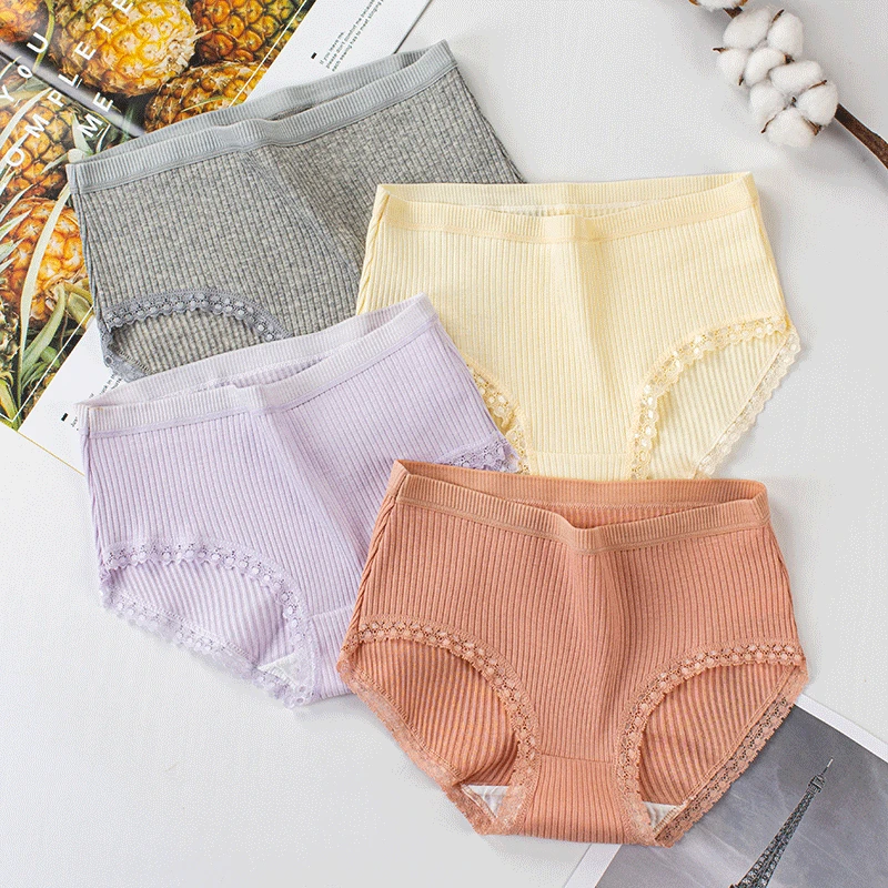 Manufacturers wholesale  Cotton Ladies Panties Breathable Low Rise Girls Underwear candy girls sexy underwear