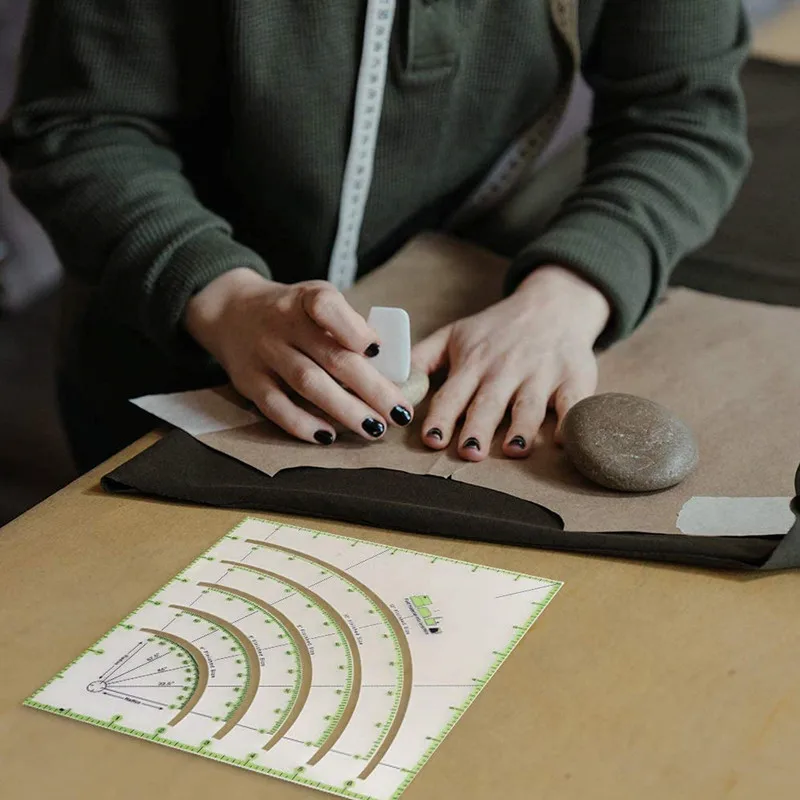 Circle Magic Quilting Ruler Tape - Multifunctional Quilt Ruler Patchwork Cutters Acrylic Craft Ruler