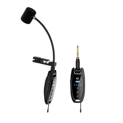 SHIDU Outdoor Stage Performances Microphone With Rechargeable Receiver Professional Wireless Instrument Saxophone Microphone Set