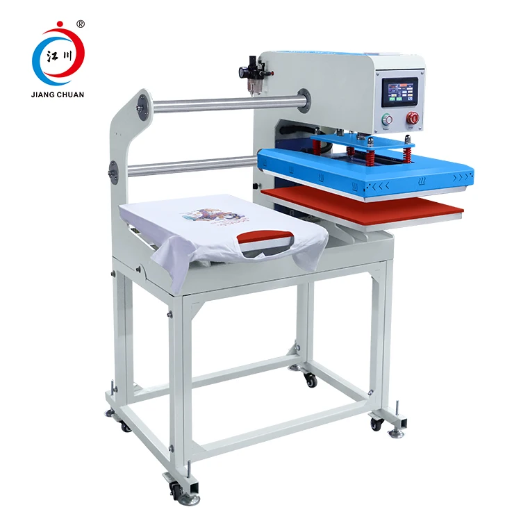 NO MOQ  touch screen Dual Worktable  Pneumatic T-shirt Sublimation Printing Heat Press Machine large Garment format flat press