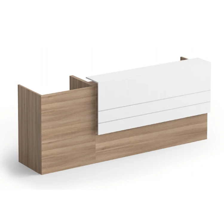 Luxury Design Wooden Reception Counter Salon Reception Desk