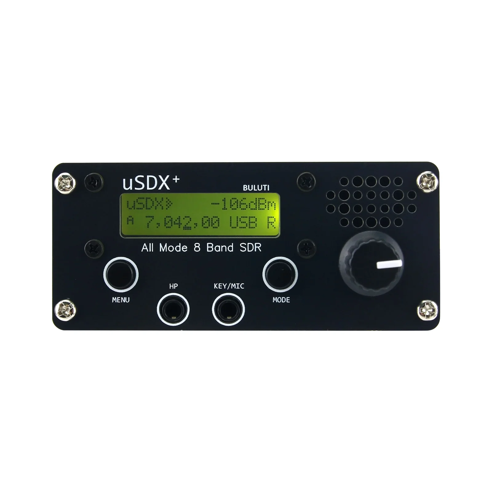 HamGeek USDX+ 3W-5W QRP SSB/CW HF Transceiver 8-Band SDR Upgraded Version of USDX w/ 3000mAh Battery