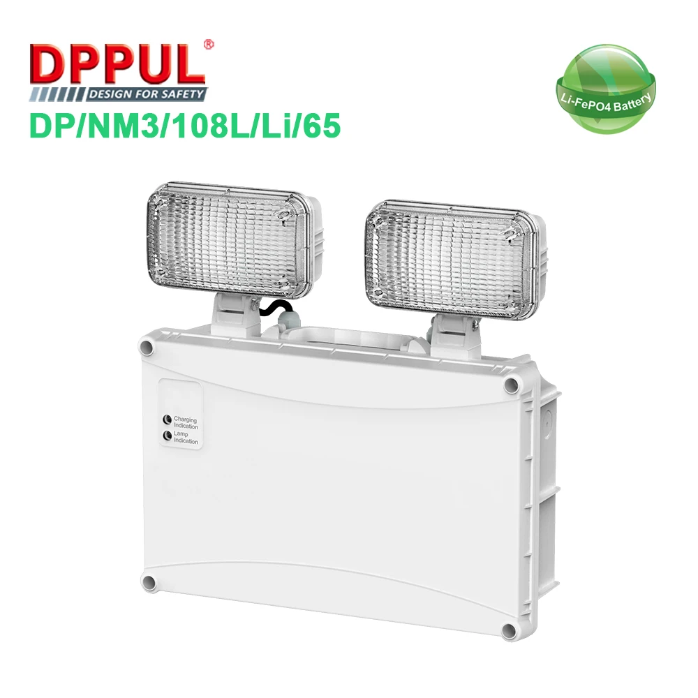 LED Emergency Twinspot Light High Lumen Output Non-maintained for Commercial and Industrial Applications