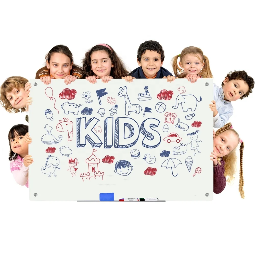 Factory Direct Low Iron Tempered Glass Magnetic Dry Erase Board For Meeting Office Or Classroom