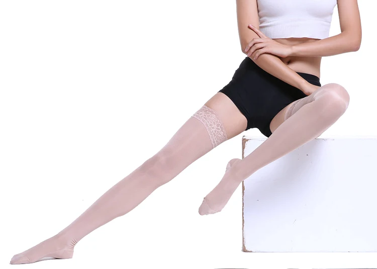 20-30 mmhg Over Knee High Varicose Veins Stocking Slimming Shaper Stocking Women Sleeping Socks