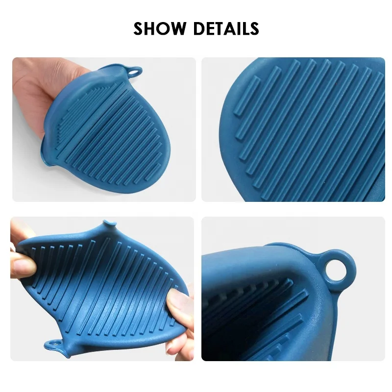 Premium Oven Mitts Silicone Heat Insulation Silicone Oven Gloves Cooking Mitts Pinch Grips