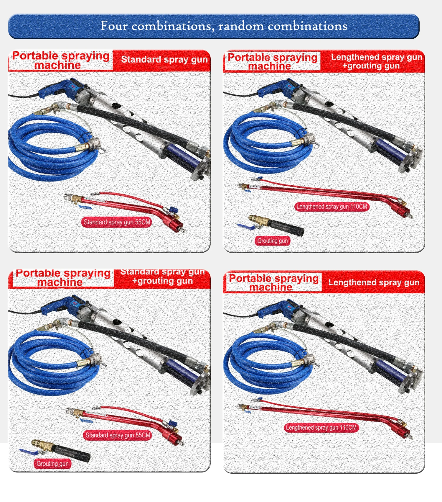 New developed machine Small Portable Spraying Machine for cement mortar plastering