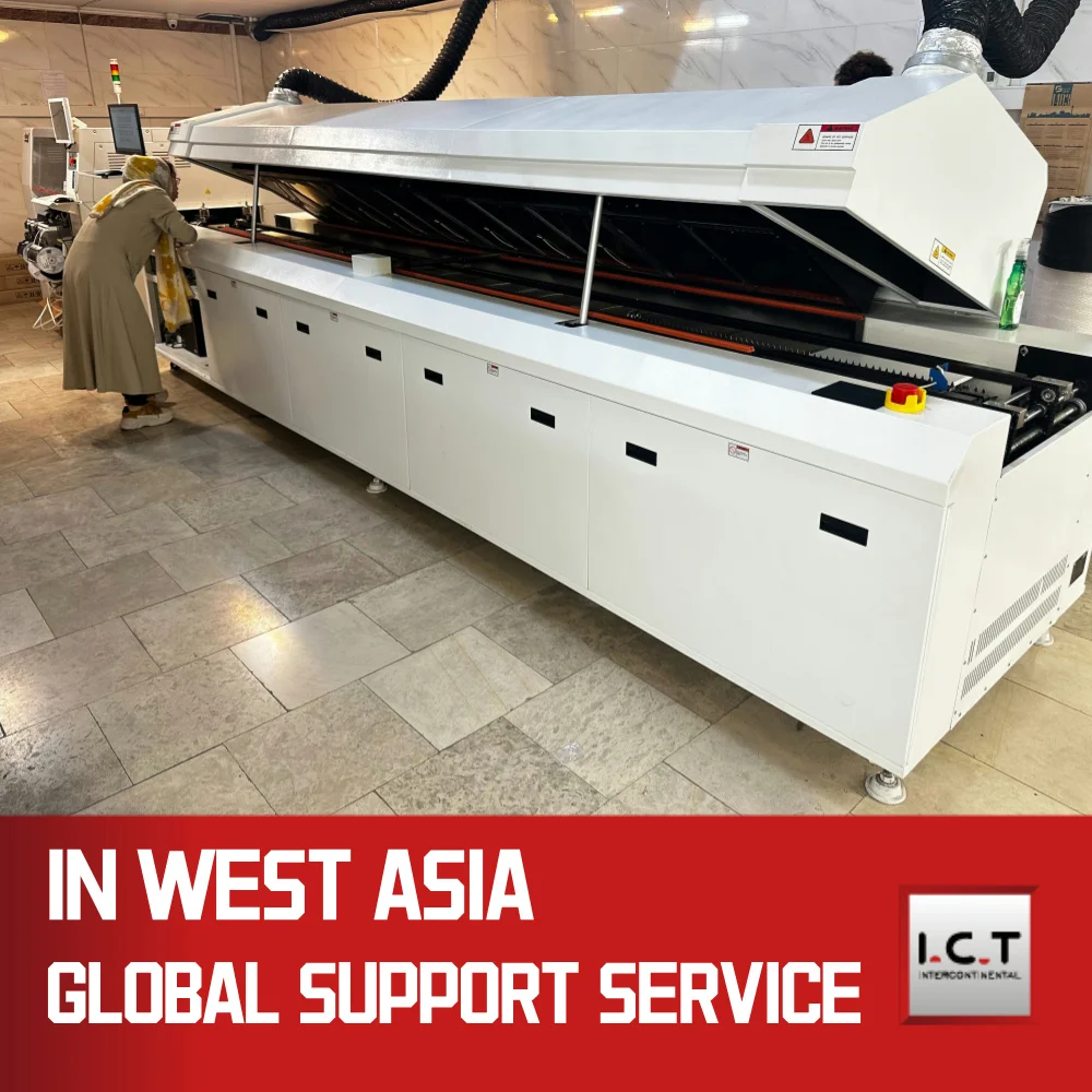 10 Heating Zones High Efficiency LED Vacuum Reflow Oven High Stability Reflow Oven SMT Assembly PCB Oven Reflow