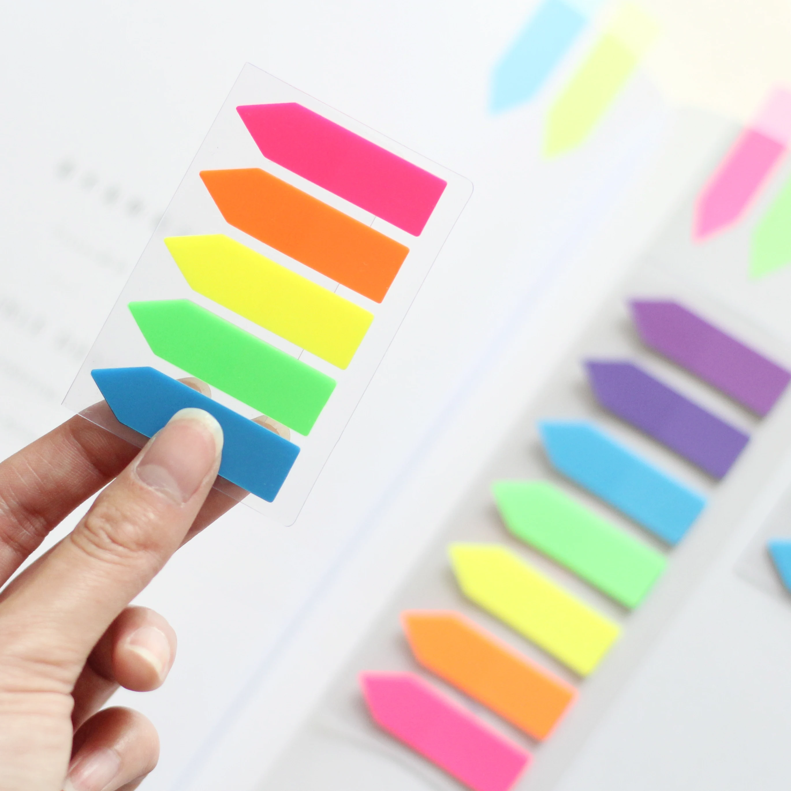 
Memo Pad Custom Neon Page Markers Sticky Note Tabs Colored Index Tabs Flags Fluorescent Pet Sticky Notes Plastic Bookmark 