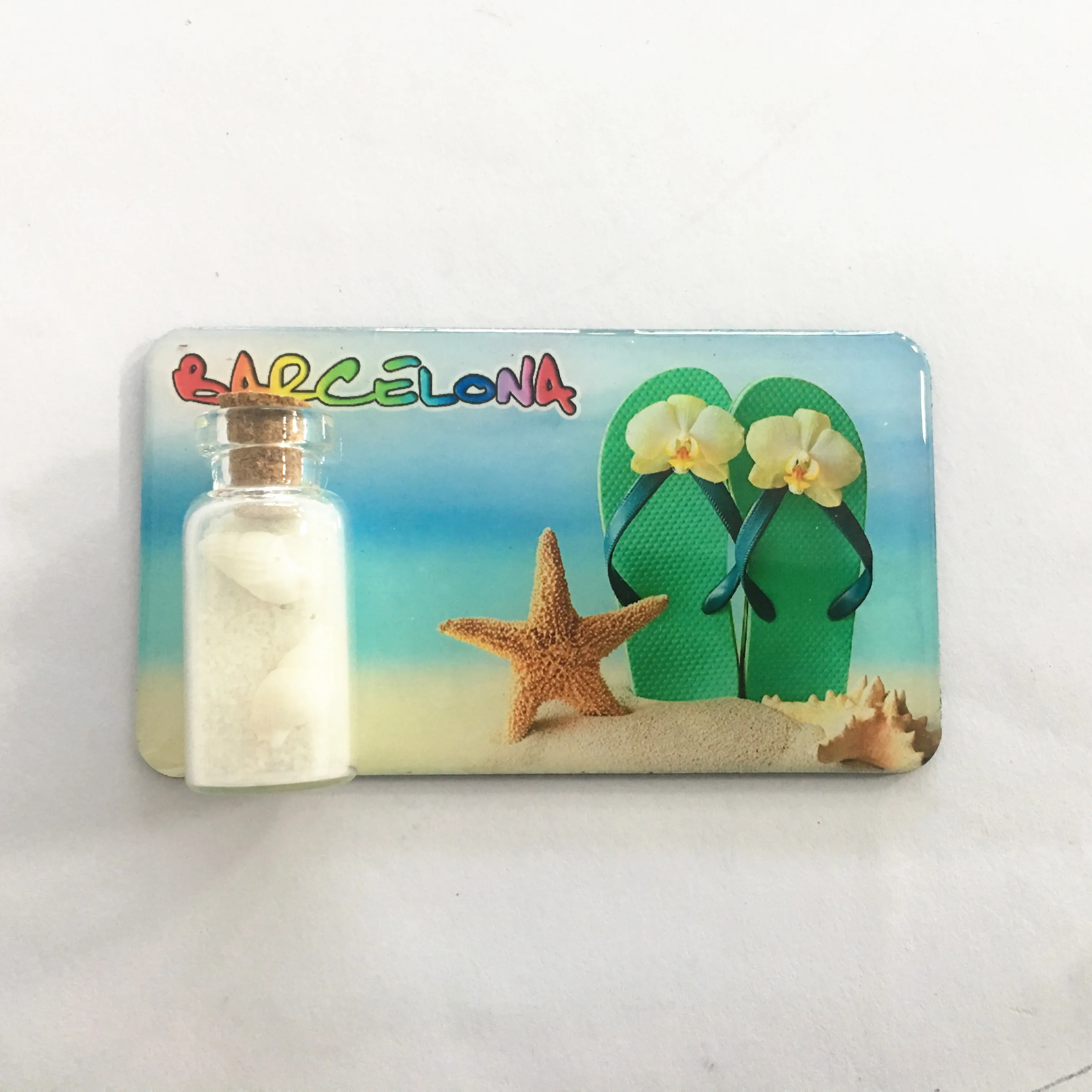 Malaysia beach cute art cartoon animal epoxy fridge magnet sticker