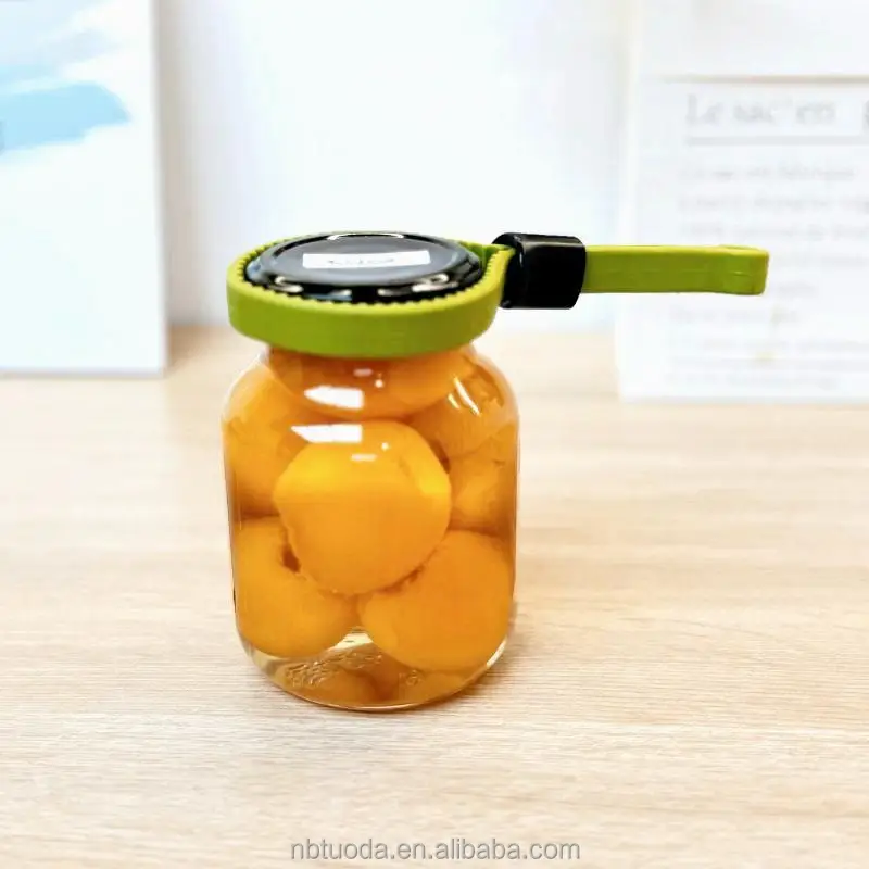 Waterproof Rubber Jar Opener Jar Lid Opener with Retractable Button, Portable Canning Jar Opener for Weak Hands