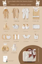 Everystep 23PCS/27pcs Unisex Wholesale Newborn Baby Clothes Baby Clothing Sets Newborn Baby Clothes Set Newborn Gift Set Box