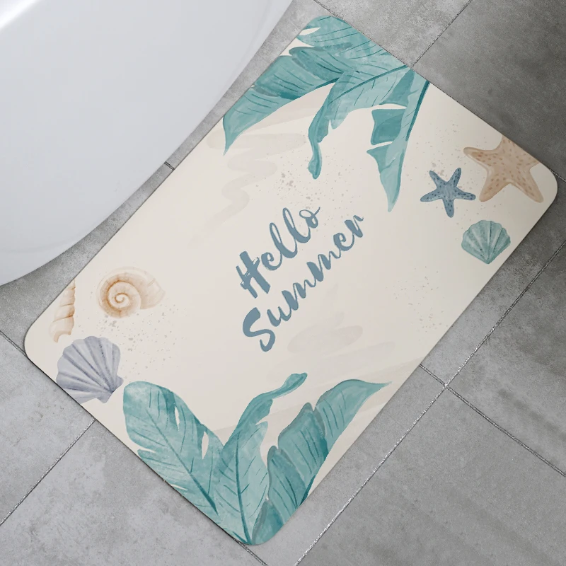 Fast dry  diatomite earth mat  Shower Rugs Bathroom Carpet  for home