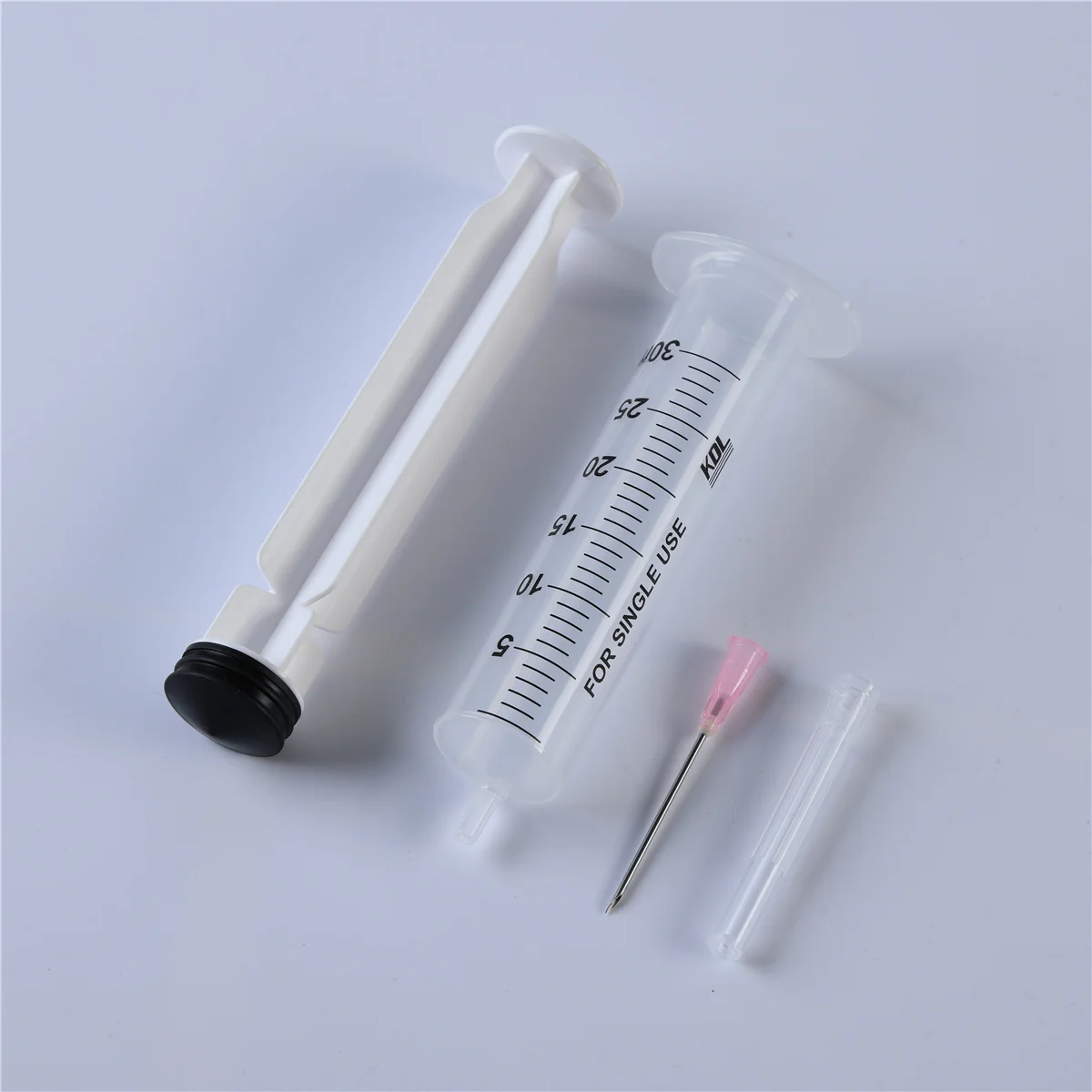 Медицинское шприцевое масло инжектора/Медицинская пробка Rupper GB 15810 Luer Slip одноразовая EOS Pp/ss304/медицинский силикон с иглой 30 мл