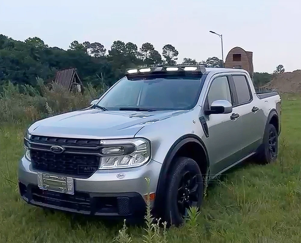 Car body kit accessories 4 Led Front Top Roof Spoiler Light For Ford Maverick Modification Spare Parts