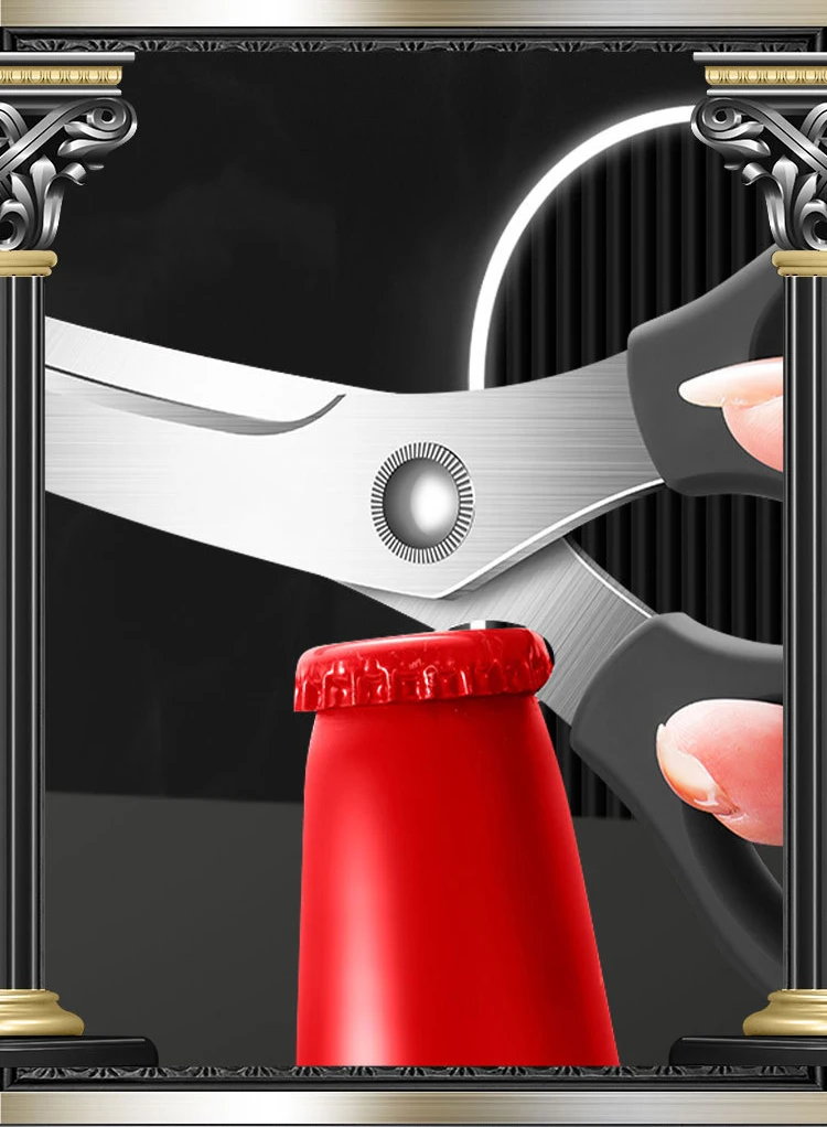 Syh267 Kitchen Scissors Cutter Knife Clever Barbecue Scissors Stainless Steel Kitchen Shears Chicken Bone Fish Kitchen Scissor
