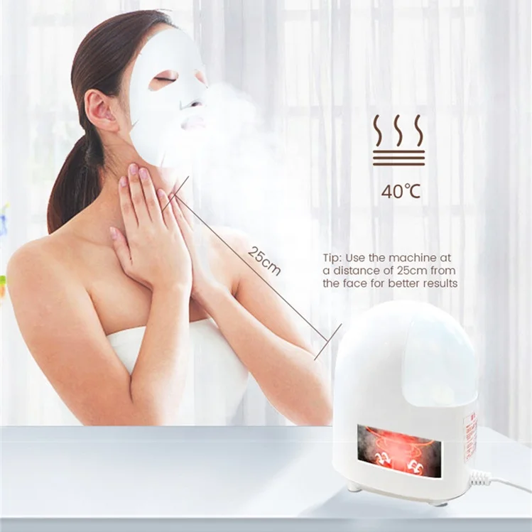 
OEM custom logo home use hot water nano mist humidifier spa vaporizer facial face steamer 