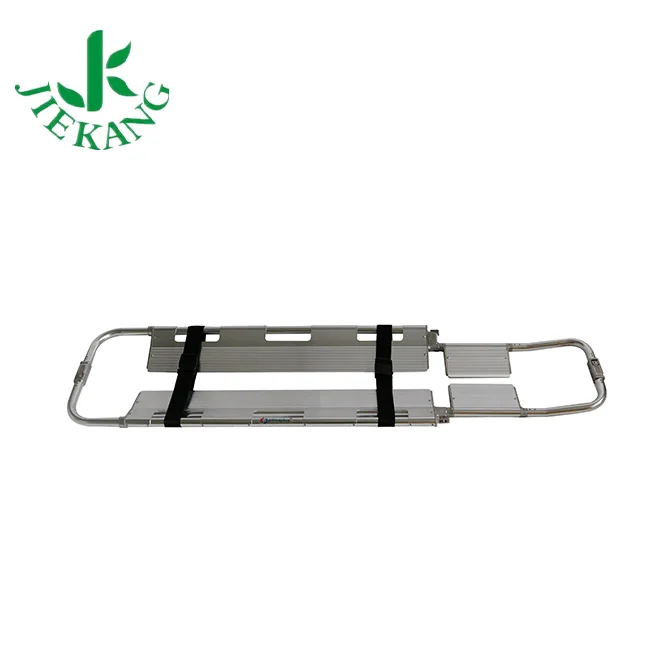 Hospital First Aid Ambulance Patient Transfer Folding Aluminum Alloy Scoop Stretcher For Sale