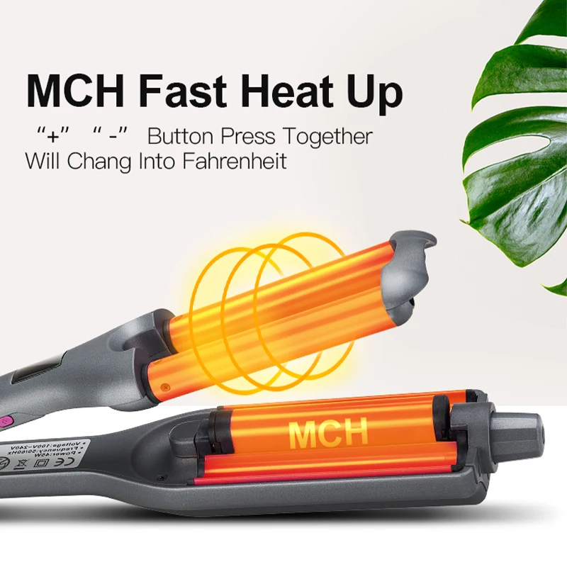 3 Barrel Ceramic Hair Curler Crimper Curling Iron Tong Waving Wand Roller Beauty Curling Iron Hair Curler