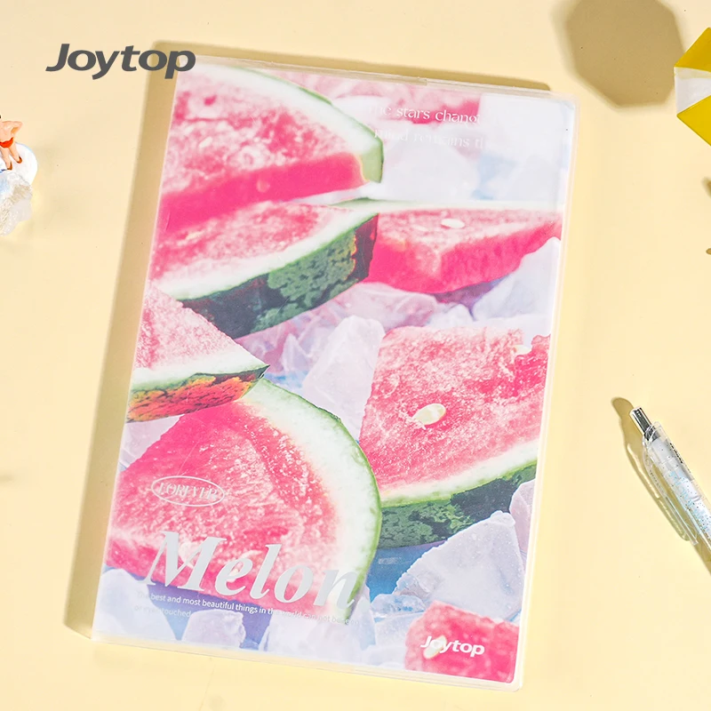 Joytop 101833 Wholesale Refreshing Summer Jade PVC Cover Notebook B5 with Lined Pages Cute Stationery