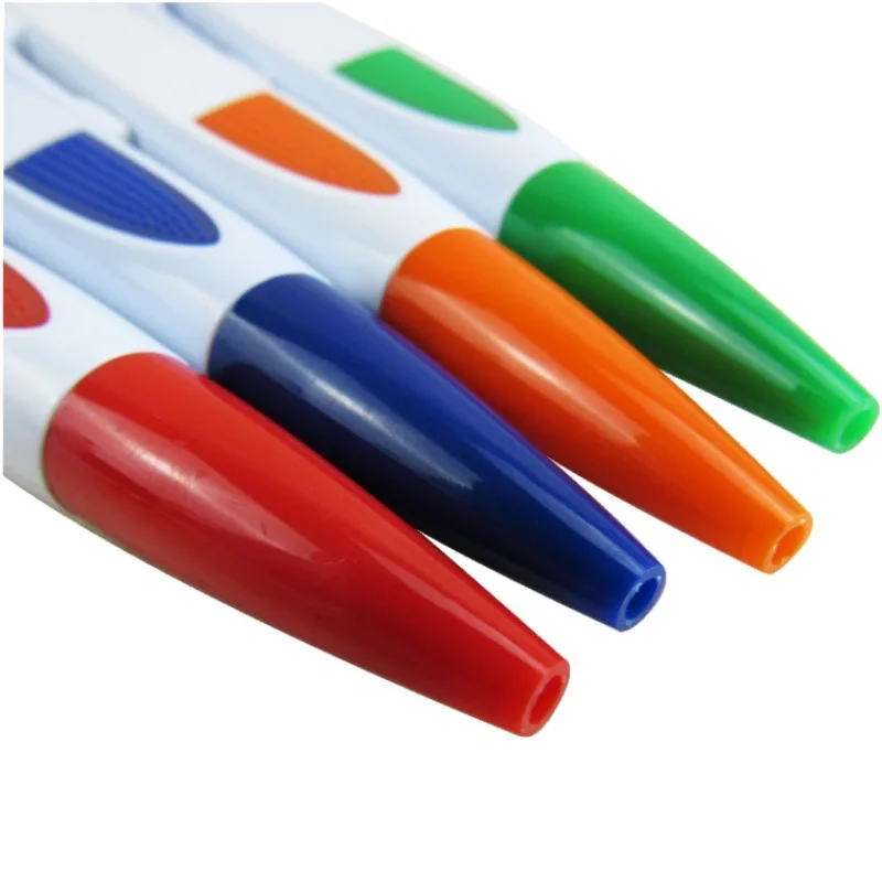 White Plastic Flat Pen Advertising Ballpoint Pen for Office Publicity Can Promote Small Gift Pen Wholesale Can Be Customized