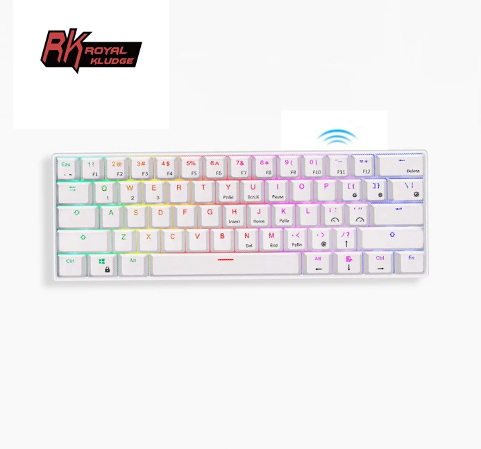 Royal Kludge RK61 mini wireless mechanical clavier rgb backlit gamer tastiera keyboard and mouse teclado for phone