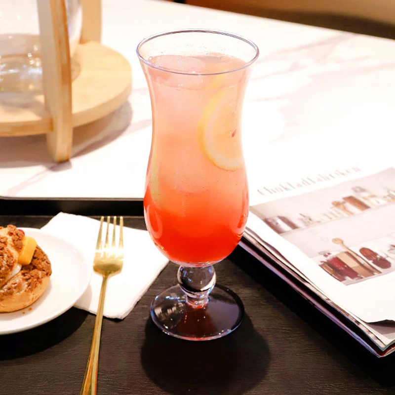 14oz Reusable Tall soda fountain glasses vintage ice cream milkshake glass with Custom Logo